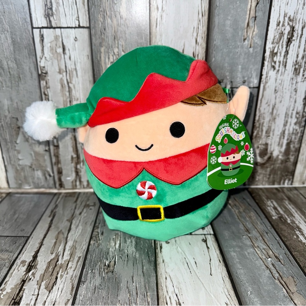 Squishmallow Elliot the Elf 8” 2021 - NWT